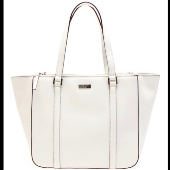 kate spade Handbags - Kate Spade Newberry Lane in Rice Wine white leather handbag.